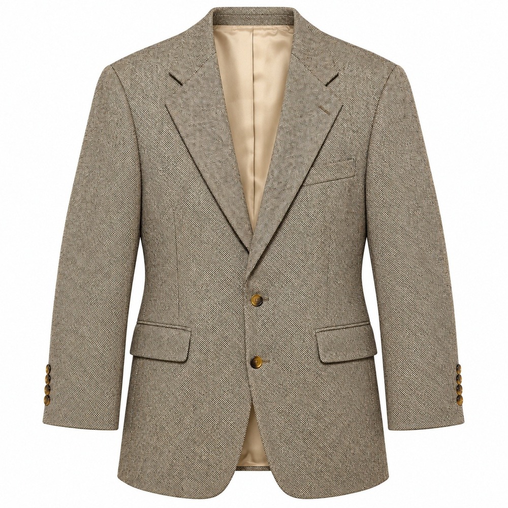 Ralph Lauren Dark Academia Blazer Jacket Mens Size 42T Old Money Preppy Tweed